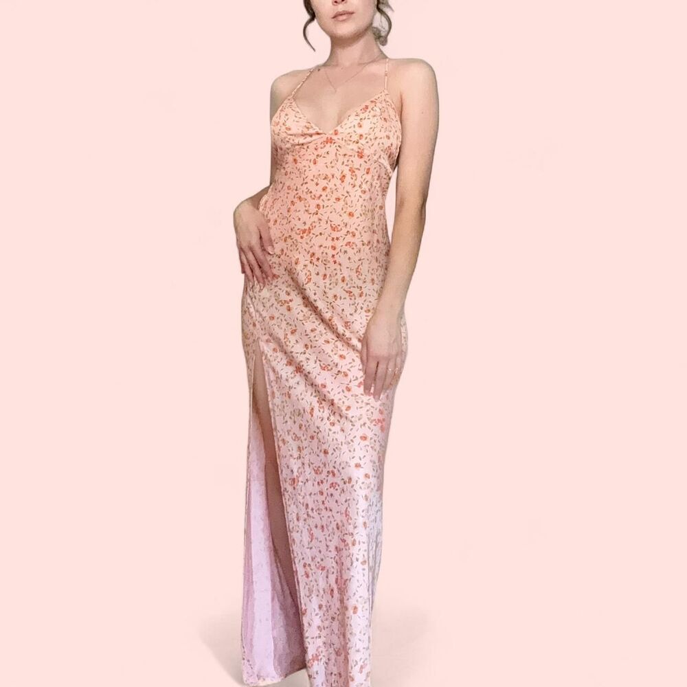 ✨ Shiny Floral RESA Slip Maxi Dress ✨
